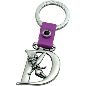Tinkerbell Letter D Peter Pan Disney Pewter Keychain
