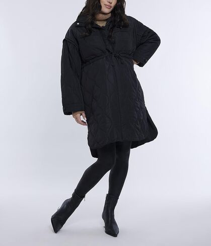 Motherhood Maternity Women's Quilted Pregnancy Long Puffer Jacket in Kuwait