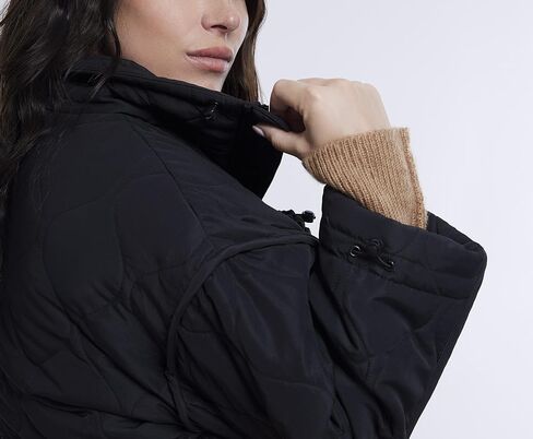 Motherhood Maternity Women's Quilted Pregnancy Long Puffer Jacket in Kuwait
