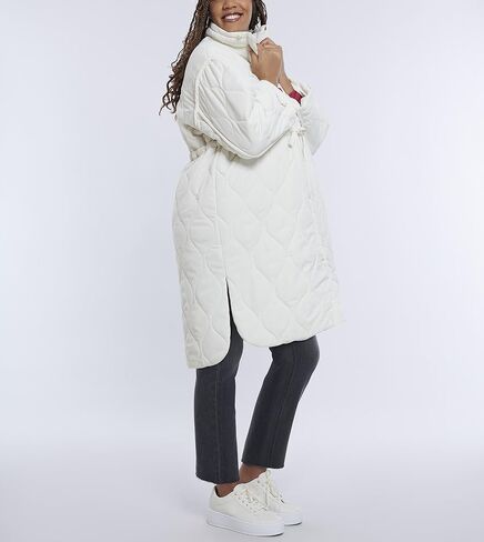 Motherhood Maternity Women's Quilted Pregnancy Long Puffer Jacket in Kuwait