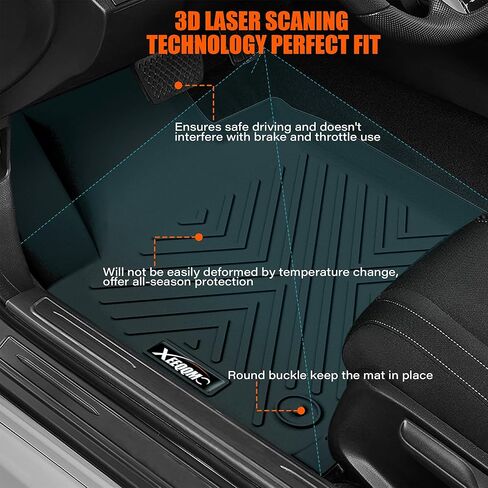 Trunk Mat & Backrest Mat for 2020-2025 Kia Telluride Cargo Mat Liner All Weather TPE Protector Back Seat Cover 3rd Row for 2020 2021 2022 2023 2024 2025 Kia Telluride Accessories in Kuwait