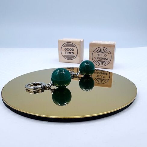 Mall of Style Potara Earrings for Men & Women - Anime Earrings - Agate Potara Jewelry - Japanese Jewelry in Kuwait