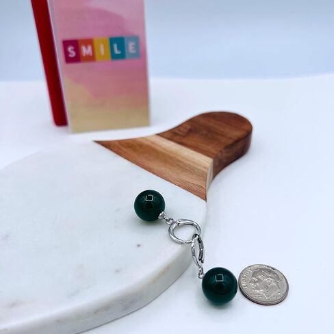 Mall of Style Potara Earrings for Men & Women - Anime Earrings - Agate Potara Jewelry - Japanese Jewelry in Kuwait