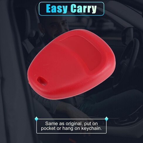 X AUTOHAUX 315MHz KOBLEAR1XT Replacement Keyless Entry Remote Key Fob for Chevrolet Silverado for GMC Sierra 1500 2500 3500 2001-2002 for Chevy Suburban 1500 2500 2001-2002 3 Buttons Key Red in Kuwait