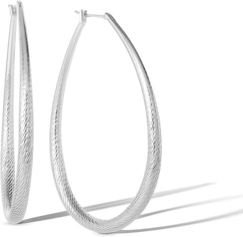 Jessica Simpson Womens Hoop Earrings - Silver-Tone or Gold-Tone Hoop Earrings for Women in Saudi Arabia