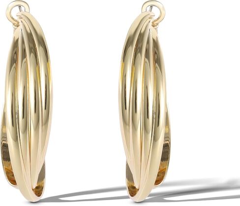 Jessica Simpson Womens Hoop Earrings - Silver-Tone or Gold-Tone Hoop Earrings for Women in Saudi Arabia