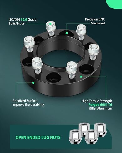 فواصل عجلة SCITOO مقاس 4X 1.5 بوصة محور مركزي 6x5.5 إلى 6x5.5 تناسب فواصل عجلة تندرا لفواصل عجلة FJ Cruiser لفواصل عجلة 4runner لفواصل عجلة سيكويا 2007-2015 in Saudi Arabia