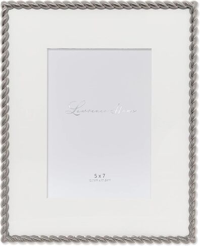 Lawrence Frames Rope Design Metal Frame, 4x4, Silver in Kuwait