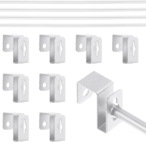 12 Pcs Metal Hanging File Bracket Clips Set 8 Pcs Hanging File Rail Clip 4 Pcs File Cabinet Rails Fits 1/2" Drawer Side Hanging File Folder Frame File Hangers for File Cabinets Storage in Kuwait