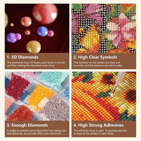 FHBUBPUP 5D Starlit Sky Diamond Painting Kits for Adults, Valentine's Day Diamond Painting Art Kits, DIY Full Drill Round Gem Painting Art Craft Home Decoration Gift12×16Inch in Saudi Arabia