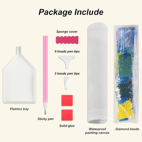 FHBUBPUP 5D Starlit Sky Diamond Painting Kits for Adults, Valentine's Day Diamond Painting Art Kits, DIY Full Drill Round Gem Painting Art Craft Home Decoration Gift12×16Inch in Saudi Arabia