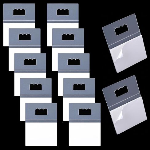 10 Pack Adhesive Picture Hangers, Mabor Plastic Picture Hangers Without Nails Clear Foamboard Hanger No Nail Sawtooth Picture Hangers for Back of Frames in Kuwait