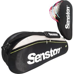 Senston Tennis/Badminton Racket Bag,Single Shoulder Racket Bag 6 Racquet Bag,Waterproof And Dustproof.