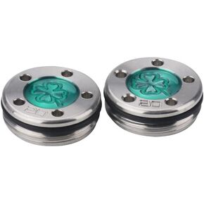 Golf Custom Putter Screws Weights Green Lucky Four-Leaf 2PCS(5g 10g 15g 20g 25g 30g 35g 40g 45g) Compatible with Titleist Scotty Cameron Golf Club Heads Putters Newport