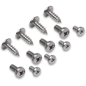 Stainless Steel License Plate Screws Compatible/Replacement for Mercedes Benz (Standard Length)