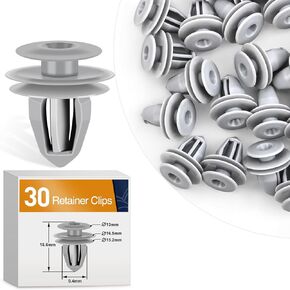 GOOACC License Plate Screw Kit, Stainless Steel Screws with Nylon Nuts for Fastening Front and Back License Plates on Cars, SUVs, Trucks 3907444 15614745 4755299 (Set of 10)