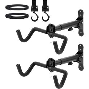 Auwey 2PACK Bike Rack Garage Bike Wall Mount Bike Wall Hanger Bike Wall Hook Bike Storage Rack for Indoor Storage Bike Horizontal Rack Bicycle Wall Mount Bicycle Wall Rack