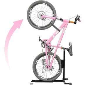 PHUNAYA Bike Stand,Vertical Bike Rack For Indoor Bike Storage,Upright Bicycle Stand Floor.Heavy Duty Bike Holder With PVC Coating.Suit 24"-29" MTB,Hybrid and Road Bike,Patent Application.