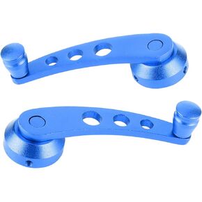 KIMISS Universal Window Winder Glass Cranks Aluminum Alloy Riser Handle Car Refitting (Blue)
