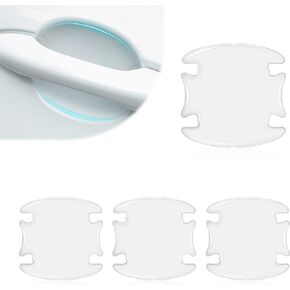 8 PCS Car Door Handle Protector Sticker, Transparent Car Door Bowl Scratch Protector, Universal Car Door Handle Cup Protective Film for Most Models
