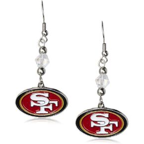 Siskiyou Sports NFL Crystal Dangle Earrings