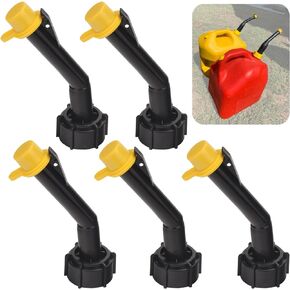 Fuel Gas Can Jug Spouts Nozzles Rings & Caps for Blitz 900302 900092 900094 Old Style, Use for Fuel, Diesel, Kerosene, Gas and Water - 5 gallon gas can spout (5 Pcs)