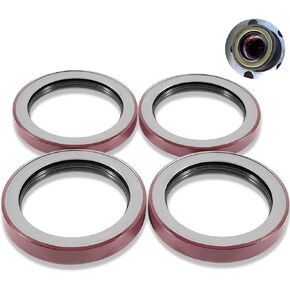 Trailer Hub Wheel Unitized Oil Seal Grease Seals Parts 10-51 (370150BGO) for 9K-10K GD Axles Capacity ID 2.875" x OD 3.880" (Pack of 4) 010-051-00