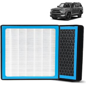 CF10285 Cabin Air Filter Compatible with Toyota 4Runner/Tundra/Highlander/Camry/Pruis/Sienna/Corolla Lexus Jaguar Land Rover Pontiac Scion AC Filter with Activated Carbon OEM Replacement