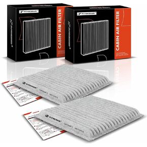 A-Premium 2-PC Cabin Air Filter w/Activated Carbon Compatible with Ford, Lincoln & Mazda - Edge 2007-2014, MKS 2009, MKX 2007-2015, MKZ 2008-2009, CX-9 2007-2015 - 2.0L 3.5L 3.7L - # 7T4Z-19N619-B