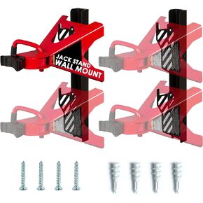Jack Stand Wall Mount Organizer Brackets Fits 2 & 3 Ton Jack Stands (Pair) (Fits 2 & 3 Ton)