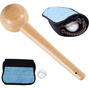 مطرقة قفازات من قطعة واحدة للبيسبول والبيسبول من Yuyongshuai، أداة تشكيل قفازات البيسبول والكرة اللينة، لفافة القفازات، حزام قفازات البيسبول والكرة اللينة، مجموعة من 3 قطع، تناسب جميع القفازات. in Kuwait