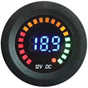 FainWan 12V 24V Volt Meter LED Digital Display DC Voltmeter Voltage Meter with Terminals for Car Automobiles Motorcycle Truck Boat Marine