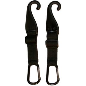 MAXOPS A Pair of Patented CJ Fence Hooks for Bat Bags, Tennis Bags, Water Bottles and Camping