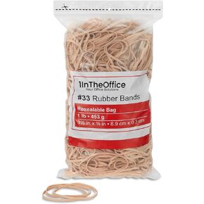 1InTheOffice Rubber Bands #33, 1 lb. Bag, 640/Pack
