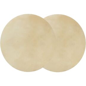 Collagen Fiber Drum Head Replacement Buffalo Drum Head Air-Dried Buffalo Leather African Drum for Bongo Drum(9.0 inch)