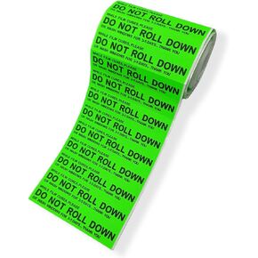 NBTOOL Window Tint Tools 300Pcs "DO NOT ROLL Down " Stickers Car Wrap Tools Warning Label Vinyl Wrap Tools - Orange