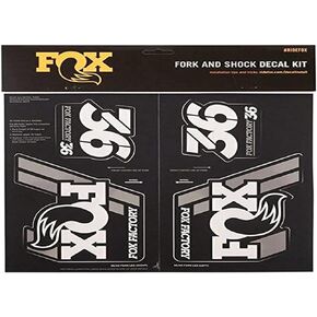 Fox Racing Shox Heritage Fork and Shock Decal Kit Silver, One Size