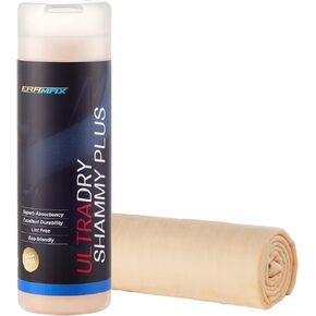 Eramax Delux UltraDry Car Shammy - XL Chamois Cloth for Car, Absorbent Shammy Towel for Car Wash Drying, Professional Shamee Scratch-Free Car Drying Towel, Boat Towel - Yellow in Kuwait