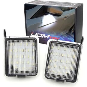 iJDMTOY Ice Blue 18-SMD Full LED Under Side Mirror Puddle Lights Compatible With Compatible With Ford Focus C-Max Kuga Escape