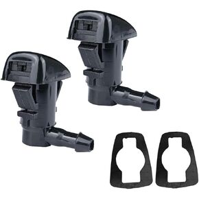 Front Windshield Washer Nozzles Wiper Spray Kit Single Hole Compatible for 2008-2012 Fusion 2008-2012 Mercury Milan 2008-2012 Lincoln MKZ 2 pack Replace 8E5Z17603A