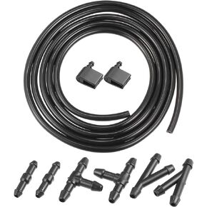 ACROPIX Windshield Wiper Washer Nozzle Spray Jet with 2m Windshield Washer Hose for Mercedes-Benz Sprinter 3500 2010-2022 No.2E1955985 - Pack of 9