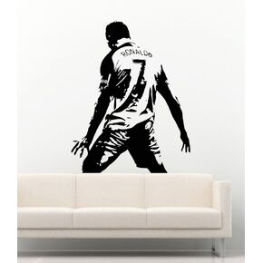 Cristiano Ronaldo CR7 Football Club Real Madrid Sport Wall Decals Soccer Player Football Ball Play Game Vinyl Decor Stickers MK2352