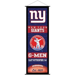 New York Giants Banner and Scroll Sign