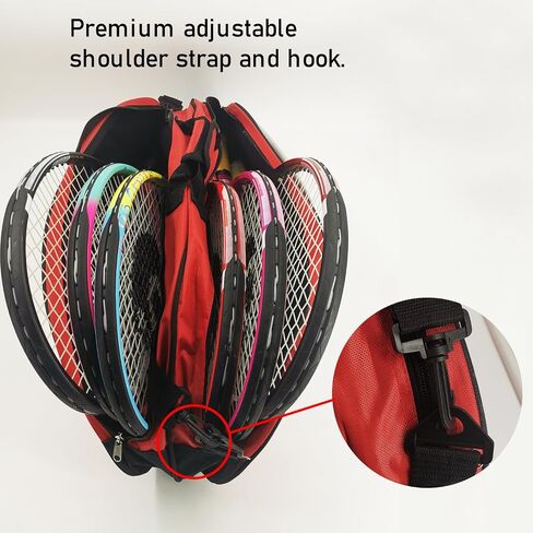Senston Tennis/Badminton Racket Bag,Single Shoulder Racket Bag 6 Racquet Bag,Waterproof And Dustproof. in Saudi Arabia