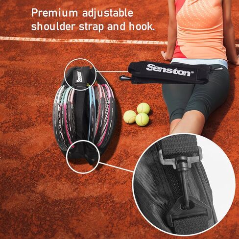 Senston Tennis/Badminton Racket Bag,Single Shoulder Racket Bag 6 Racquet Bag,Waterproof And Dustproof. in Saudi Arabia