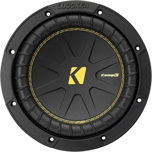 مضخم صوت KICKER CompC مقاس 8 بوصات (20 سم)|50CWCS84|SVC 4 أوم|ذروة 400 واط|200 واط RMS|تبريد الهواء القسري|زيادة الرحلات|سيارة، شاحنة، سيارات الدفع الرباعي، UTV in Saudi Arabia