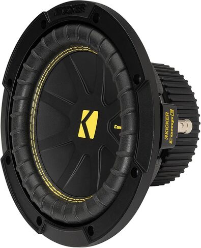مضخم صوت KICKER CompC مقاس 8 بوصات (20 سم)|50CWCS84|SVC 4 أوم|ذروة 400 واط|200 واط RMS|تبريد الهواء القسري|زيادة الرحلات|سيارة، شاحنة، سيارات الدفع الرباعي، UTV in Saudi Arabia