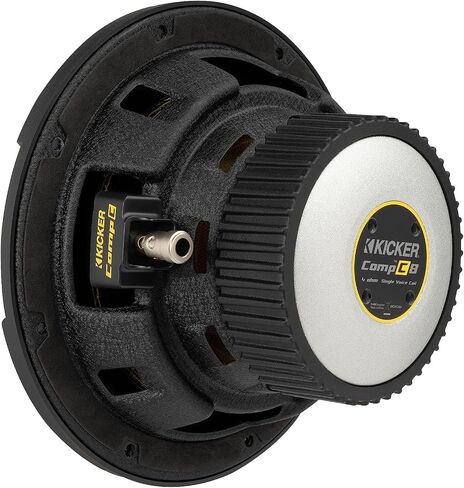 مضخم صوت KICKER CompC مقاس 8 بوصات (20 سم)|50CWCS84|SVC 4 أوم|ذروة 400 واط|200 واط RMS|تبريد الهواء القسري|زيادة الرحلات|سيارة، شاحنة، سيارات الدفع الرباعي، UTV in Saudi Arabia