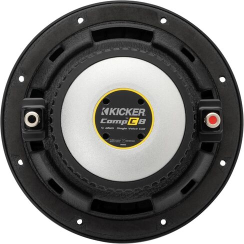 مضخم صوت KICKER CompC مقاس 8 بوصات (20 سم)|50CWCS84|SVC 4 أوم|ذروة 400 واط|200 واط RMS|تبريد الهواء القسري|زيادة الرحلات|سيارة، شاحنة، سيارات الدفع الرباعي، UTV in Saudi Arabia