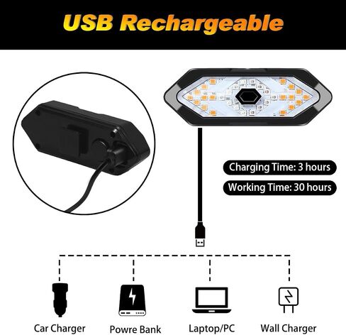 GOTINSN Bike Tail Light for Night Riding, Bicycle Rear Light with Turn Signals Wireless Waterproof Remote Control of Safety Warning Cycling Tail Light in Saudi Arabia